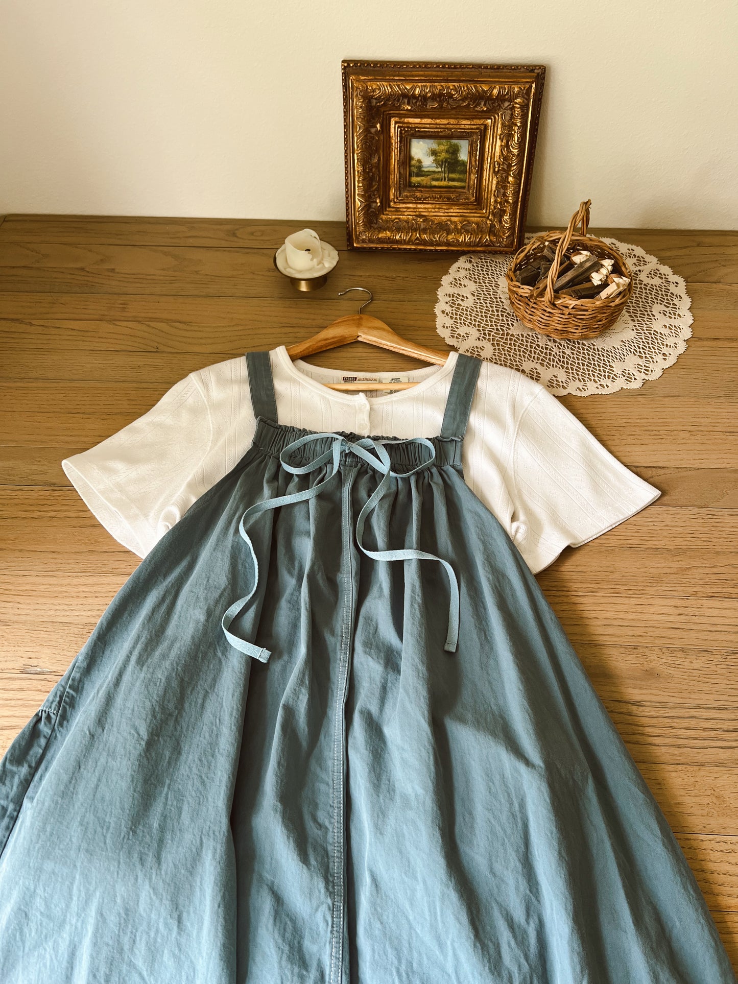 Adorable Dusty Blue Dress (L)