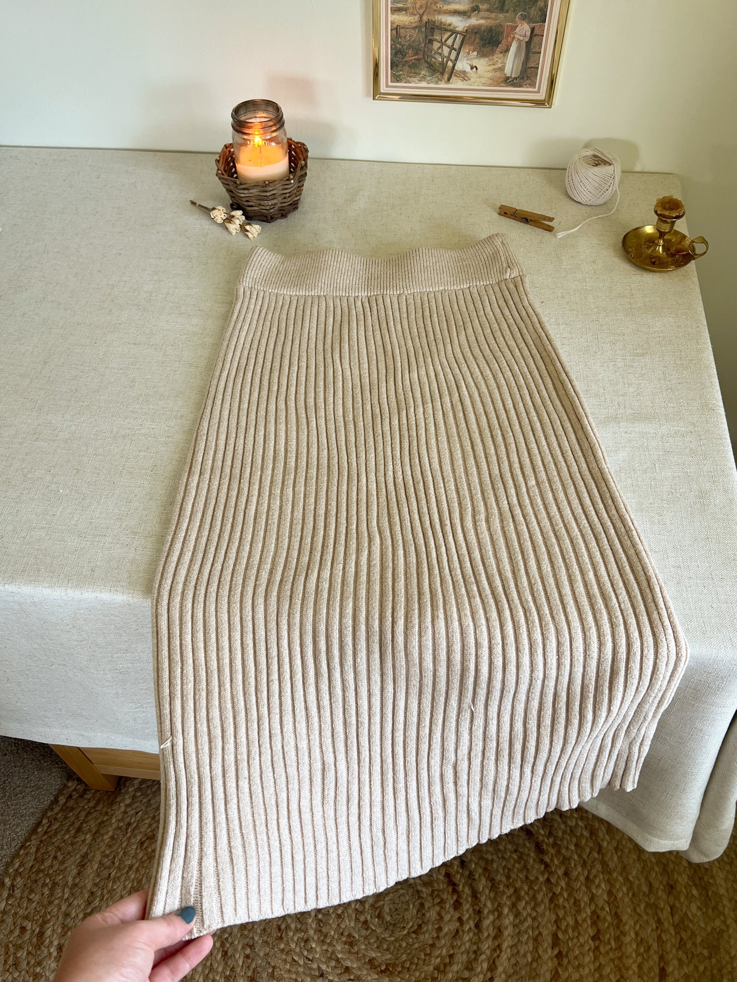 Cozy Knit Skirt (28-30” W)
