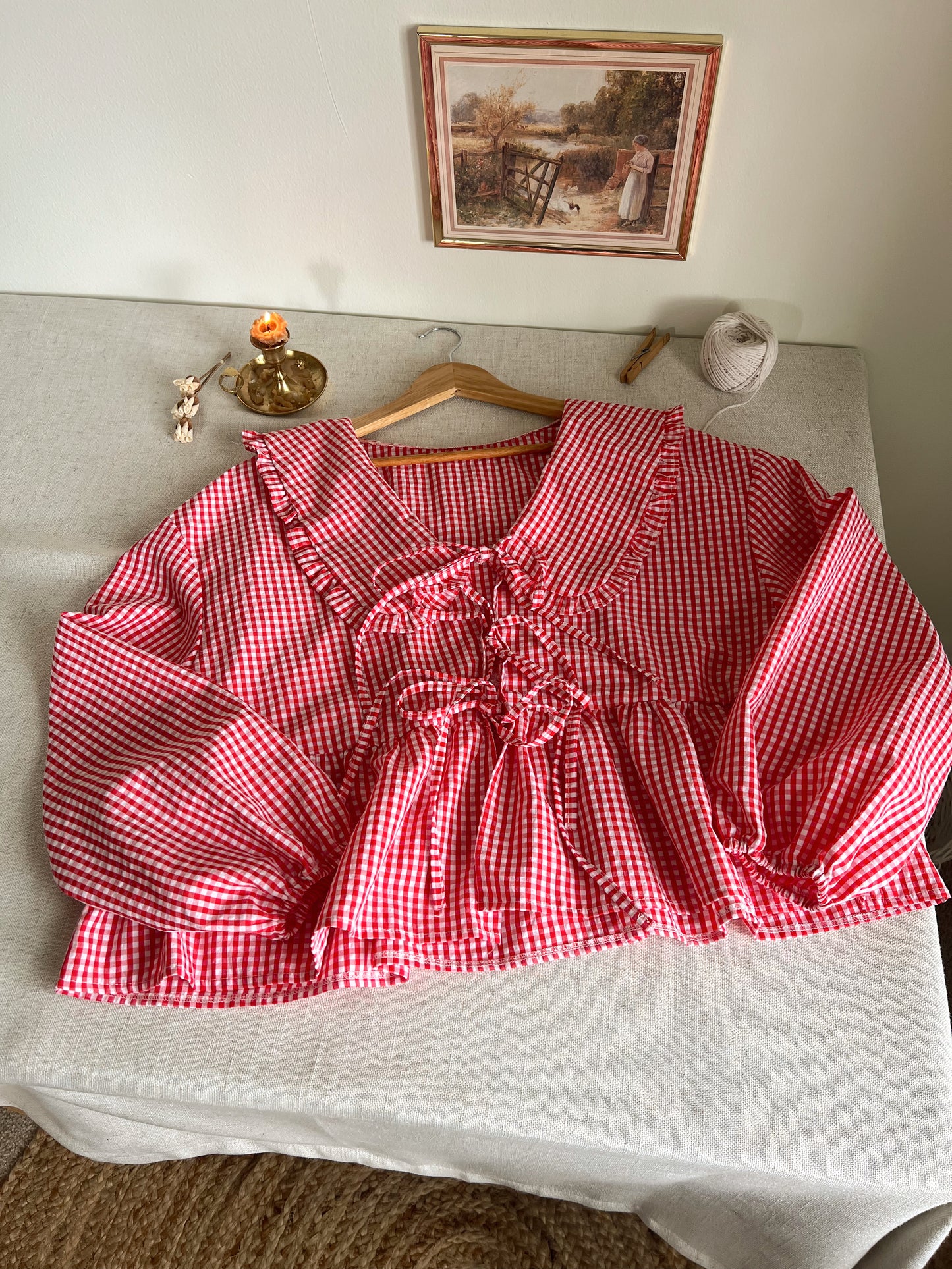 Adorable Gingham Blouse (XL)