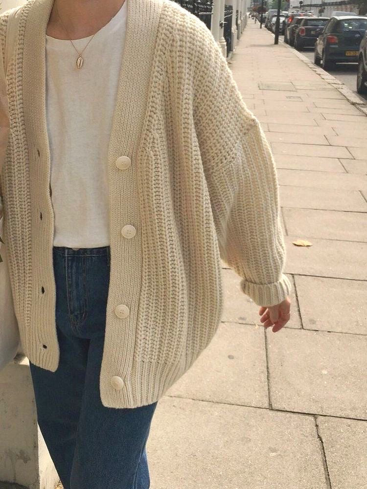 Vintage Knit Cardigan (L/XL)