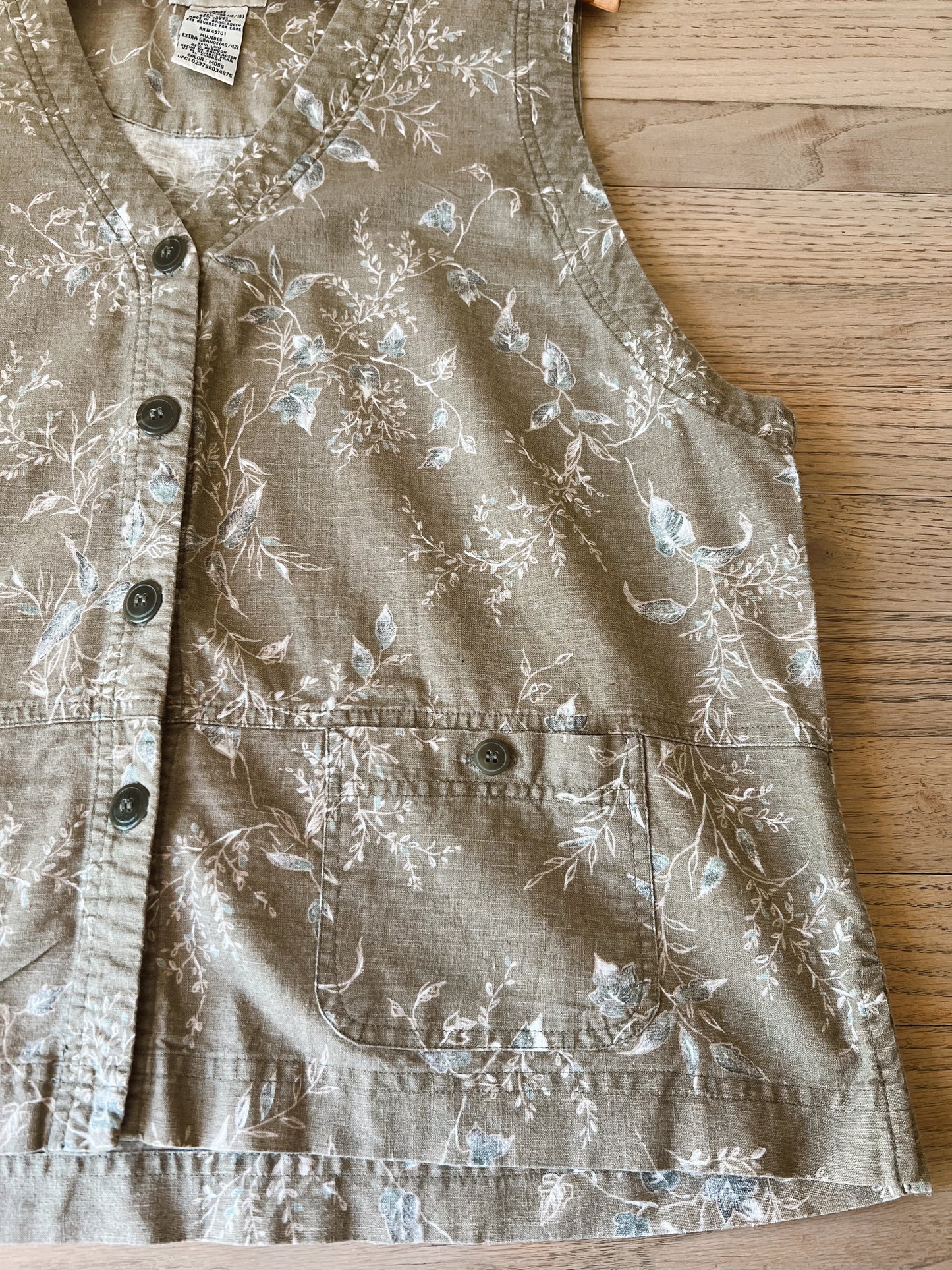 Vintage Floral Vest (XL)