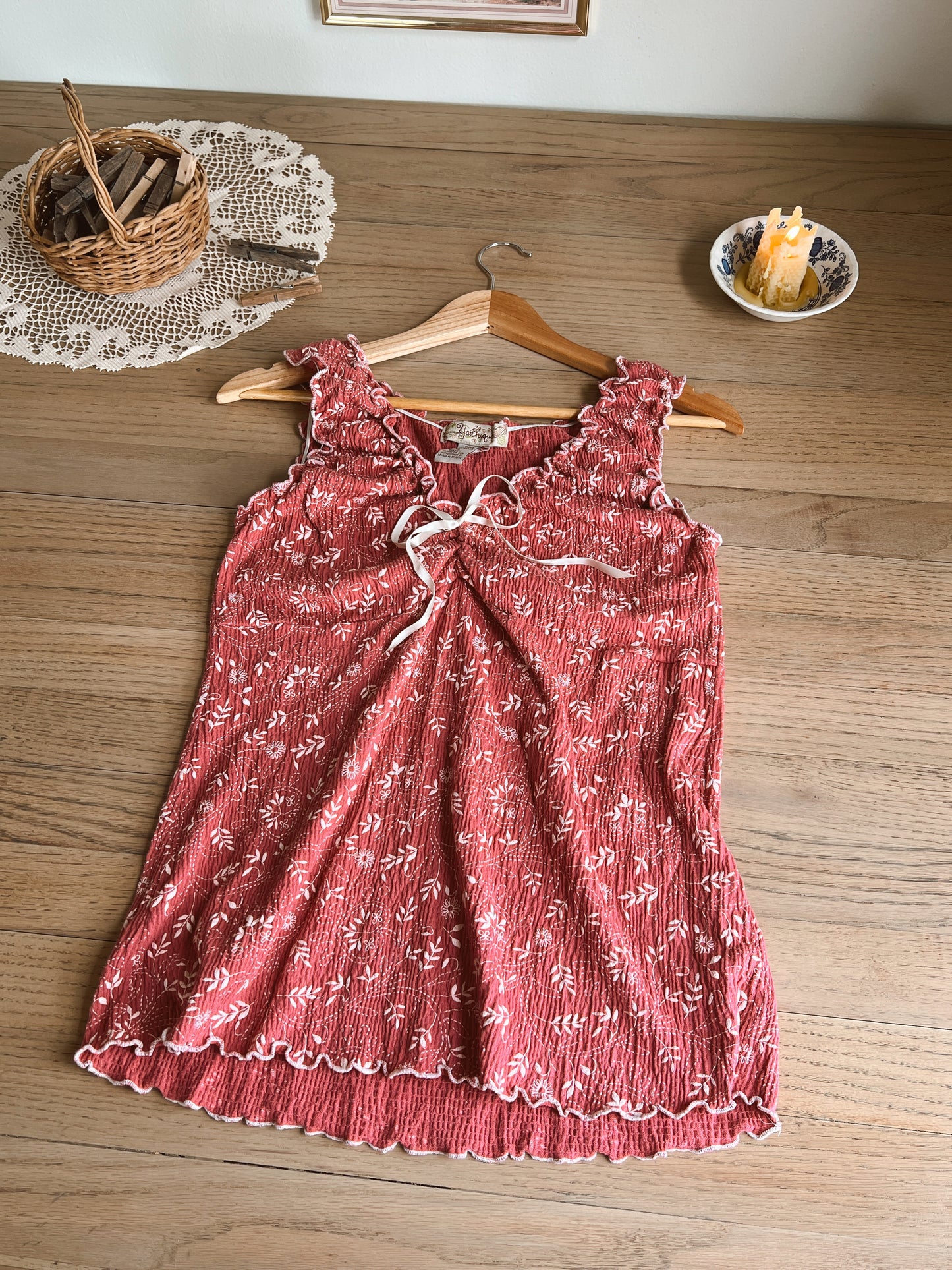Whimsical Vintage Tank (L/XL)