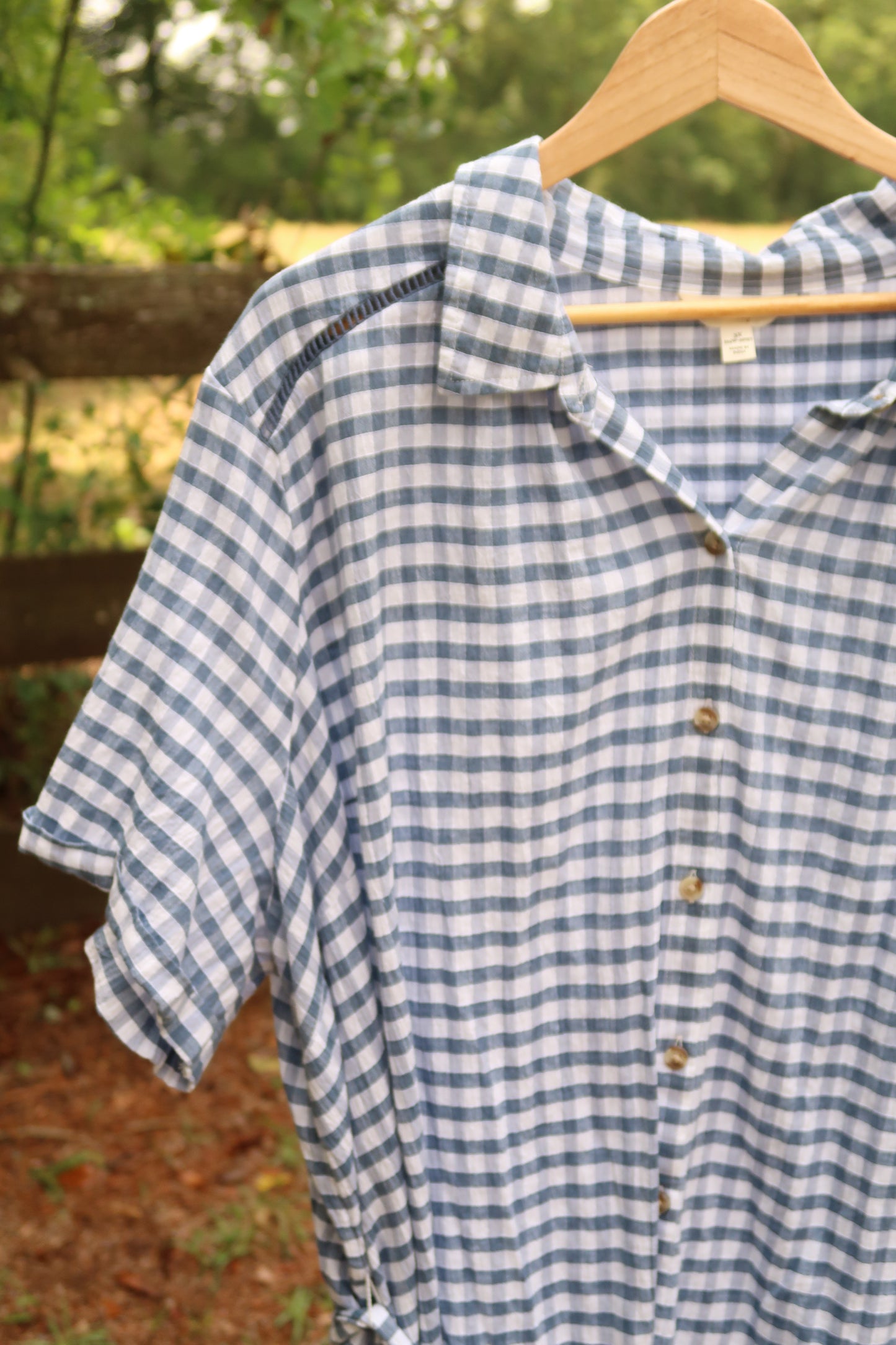 Dreamy Gingham Maxi Dress (1X/3X)