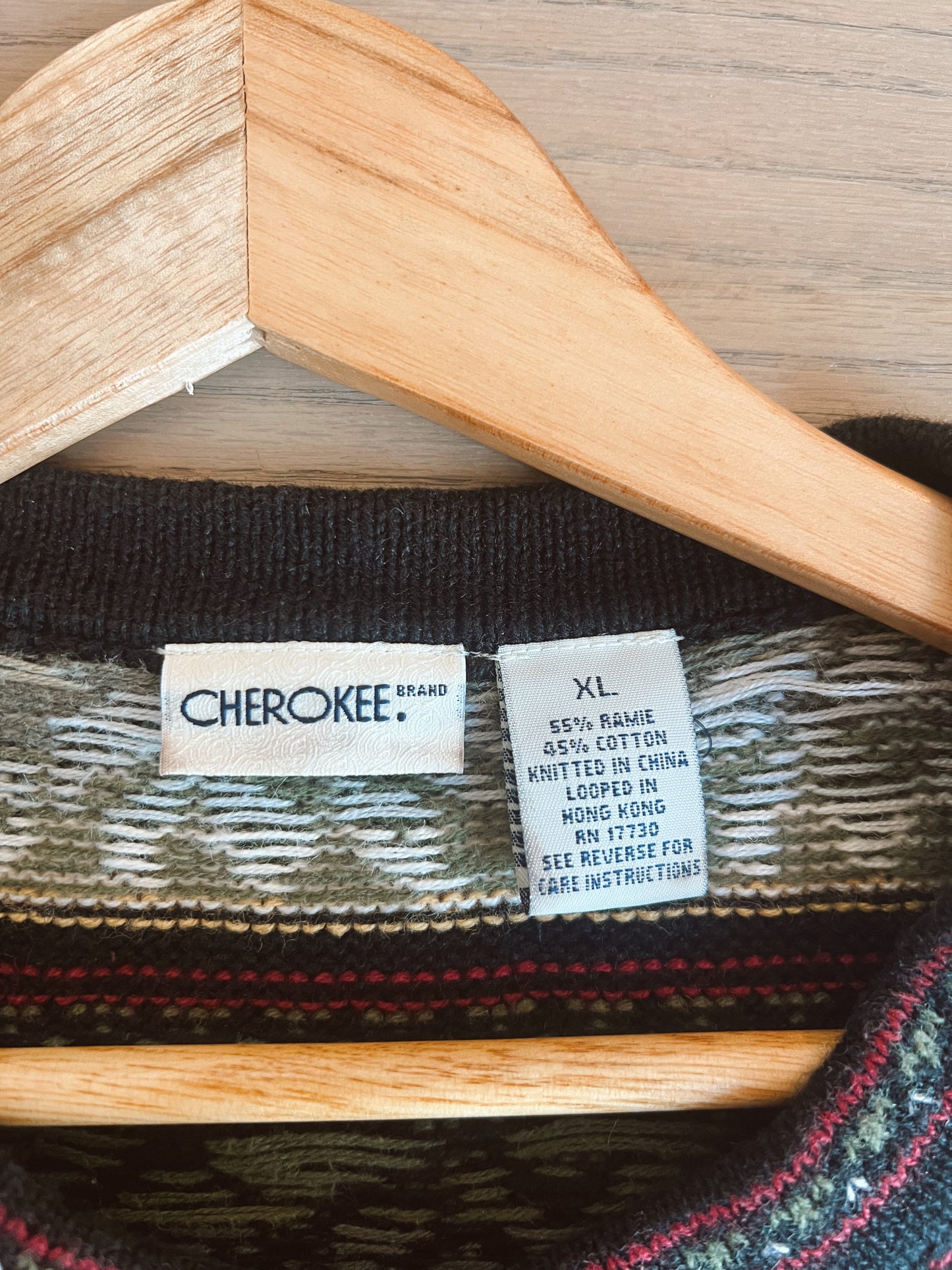 Vintage Knit Cardigan (XL)