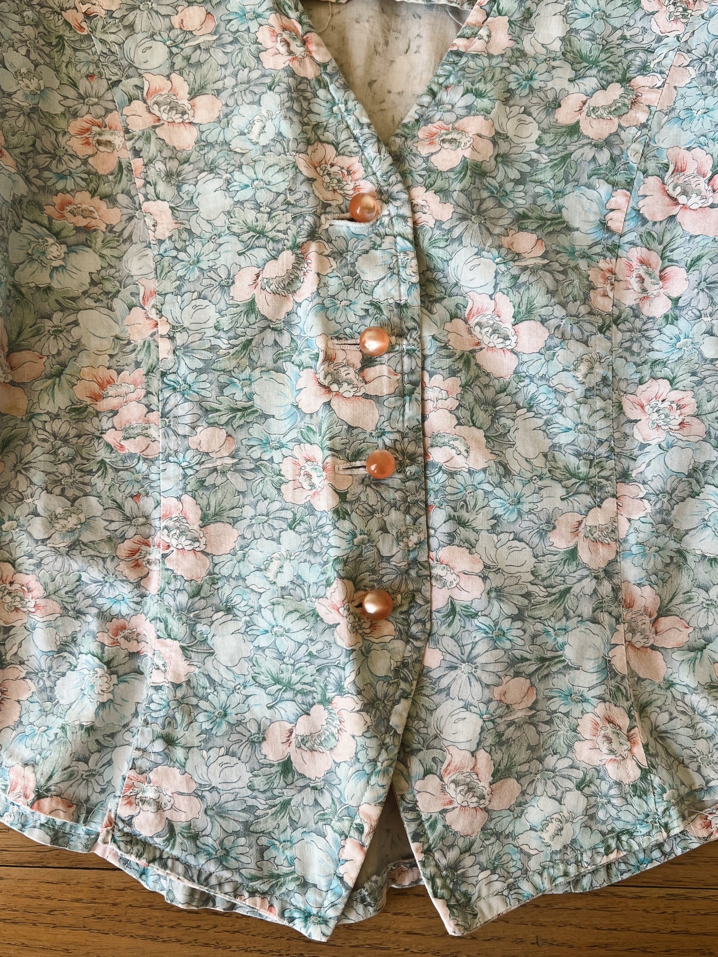 Handmade Floral Blouse (S)