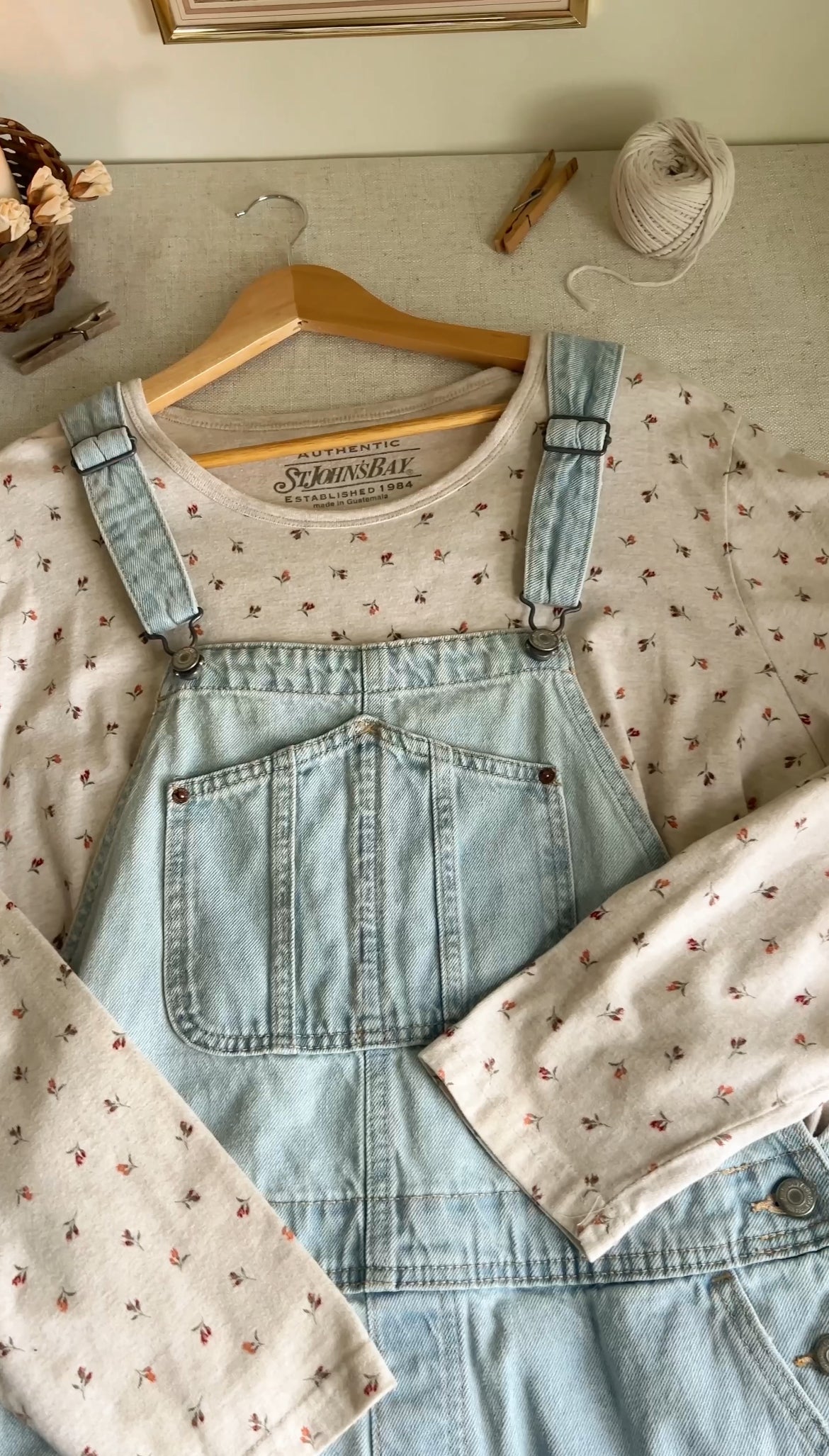 Denim Shortalls (L)