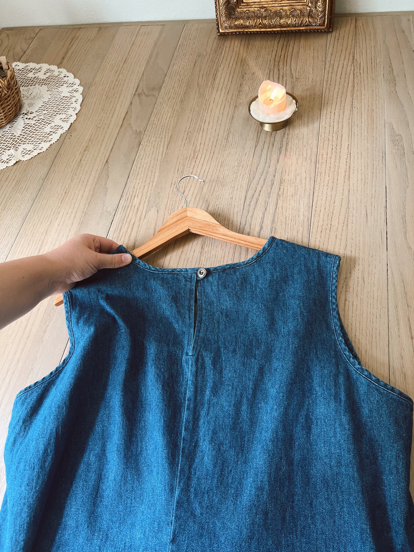 Vintage Denim Strawberry Dress (20W)