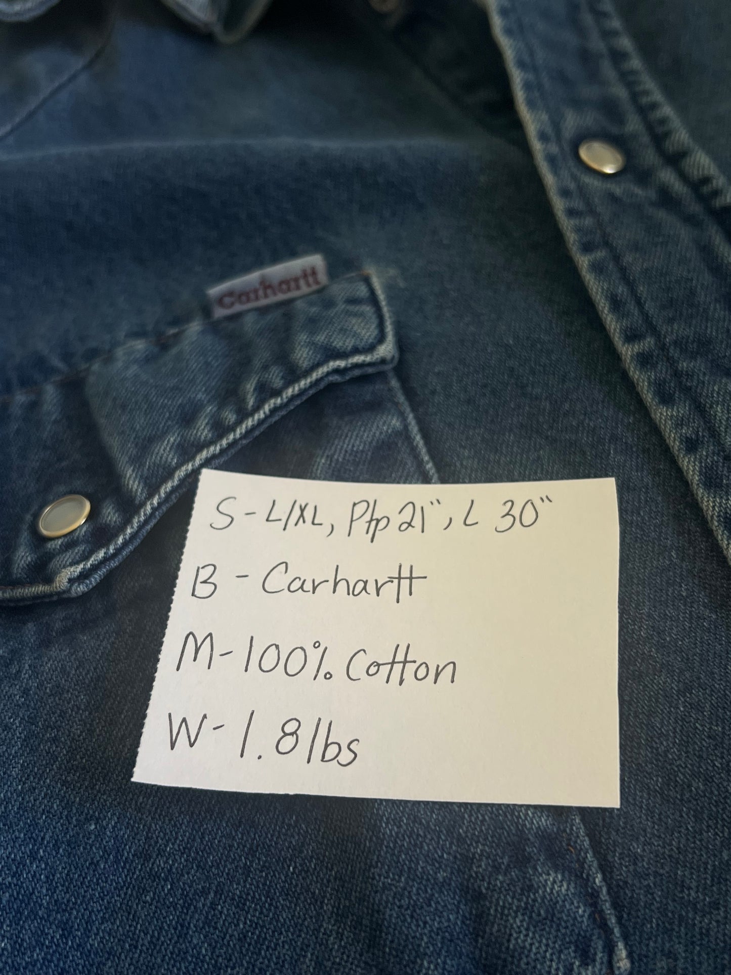 Carhartt Button Up (L/XL)
