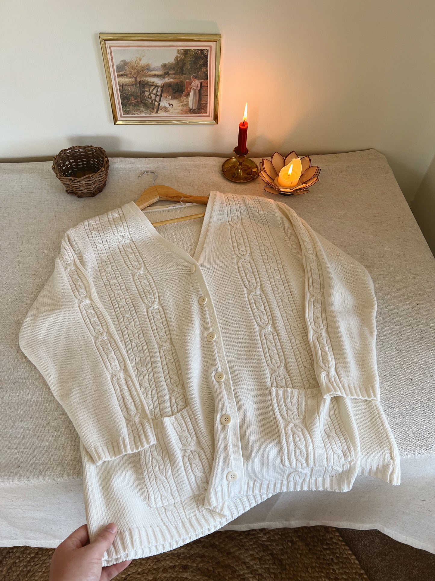 Cozy Vtg Cardigan (XL)
