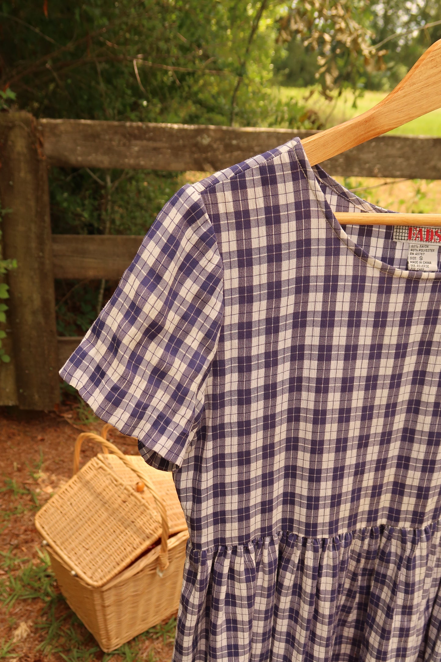 Vintage Plaid Dress (S)