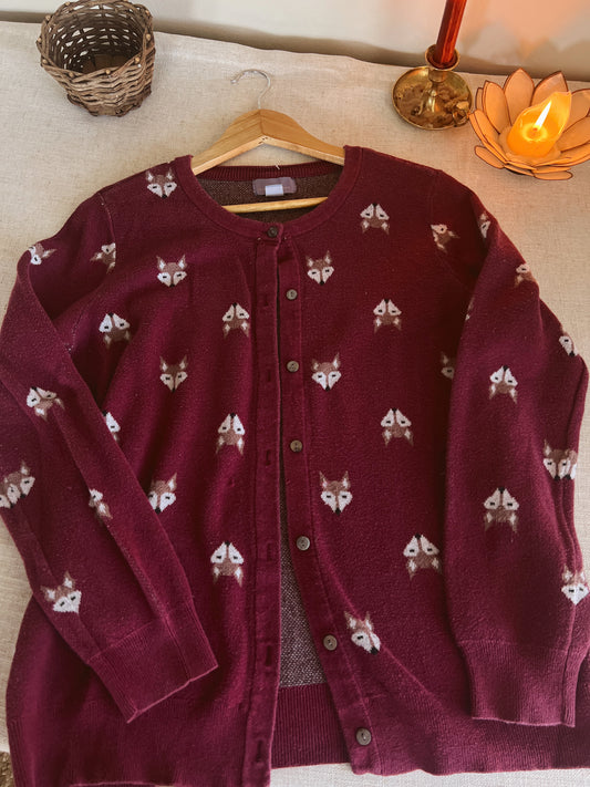 Cozy Fox Cardigan (M)