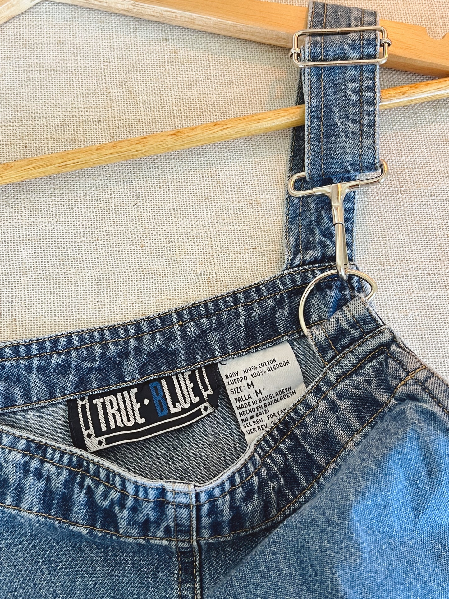 Vtg Denim Overall Dress (M)