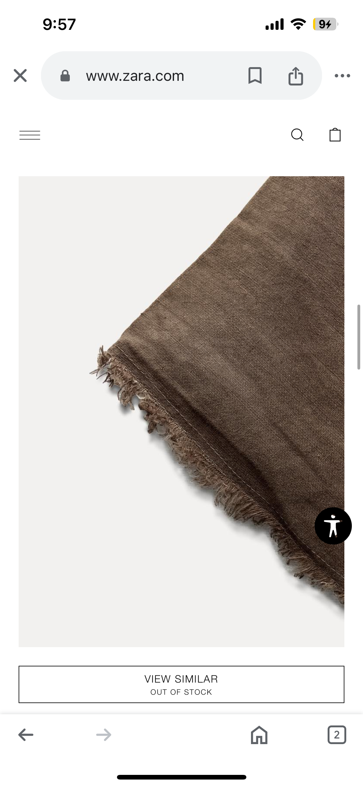 Chocolate Brown Linen Dress