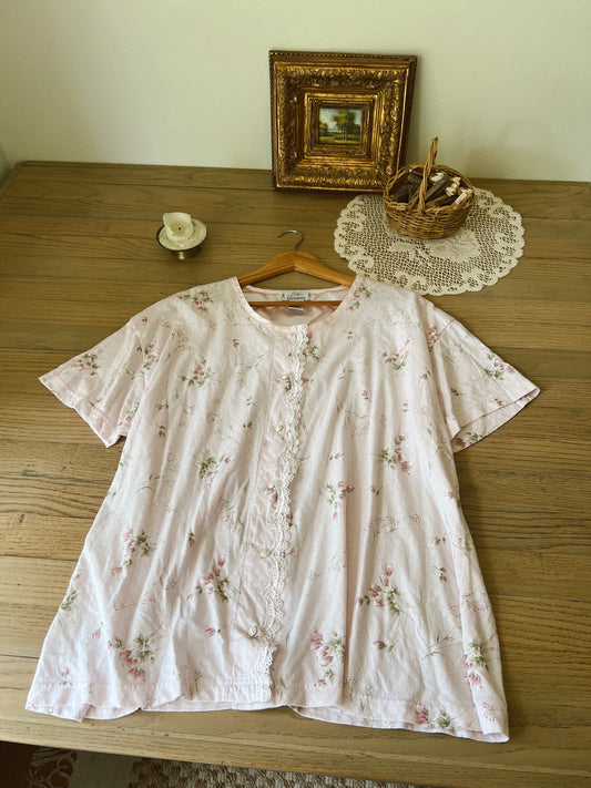 Vintage Floral Blouse (XL)