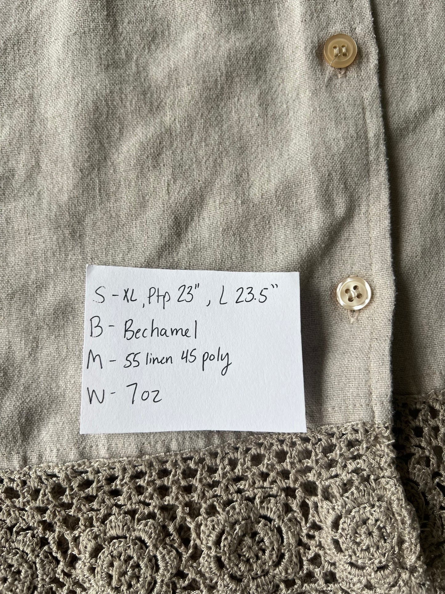 Linen Blend Blouse (XL)