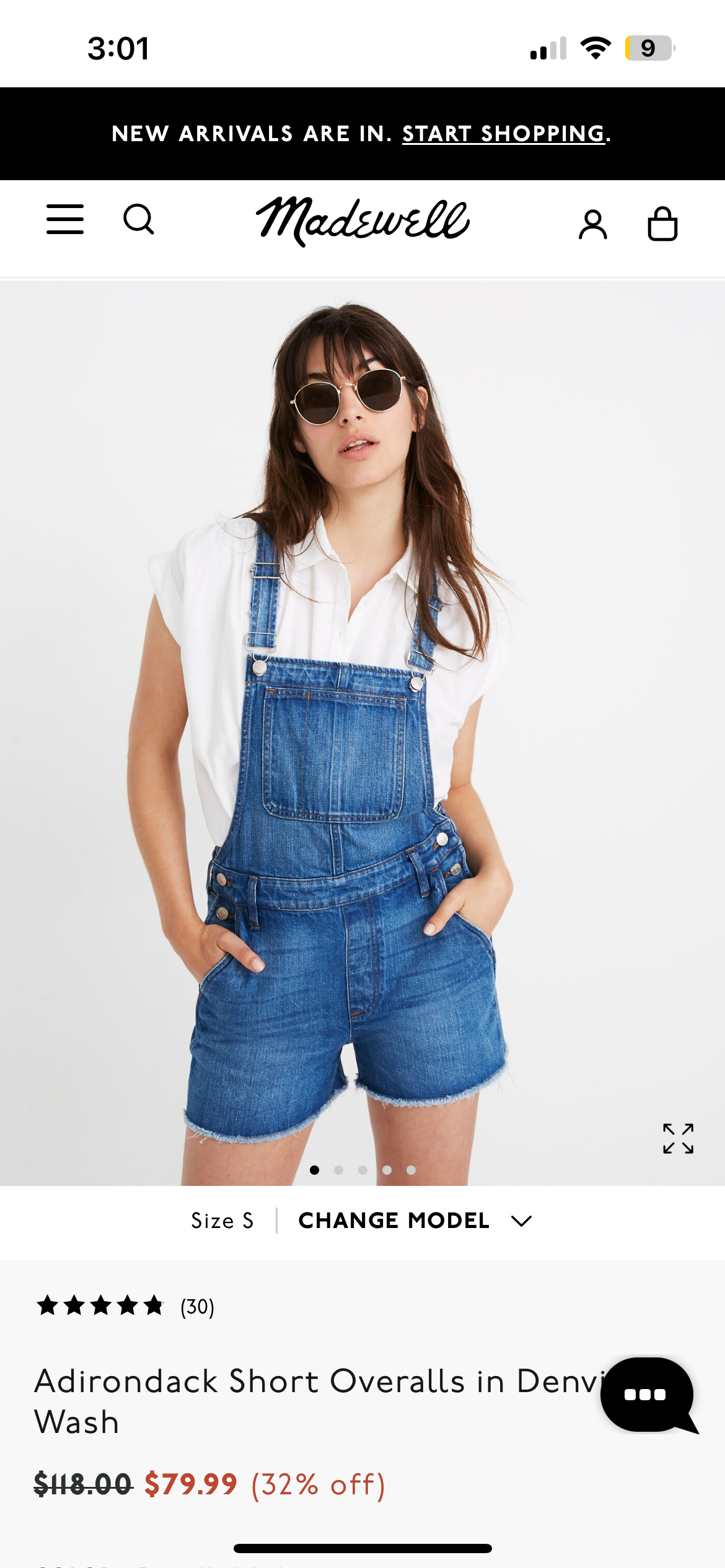 Madewell Shortalls (M) Sold Out Online