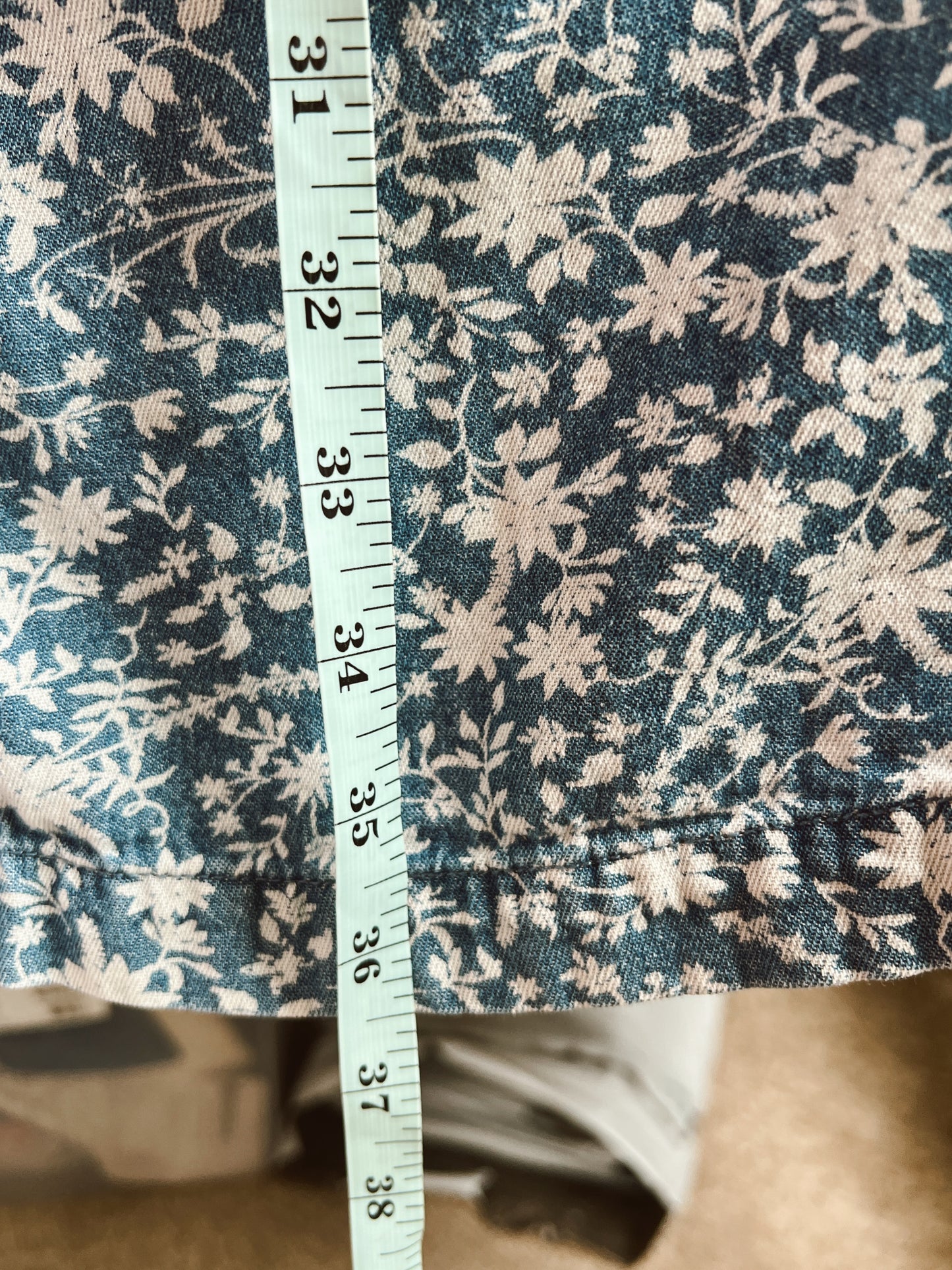 Floral Denim Dress (3XL)