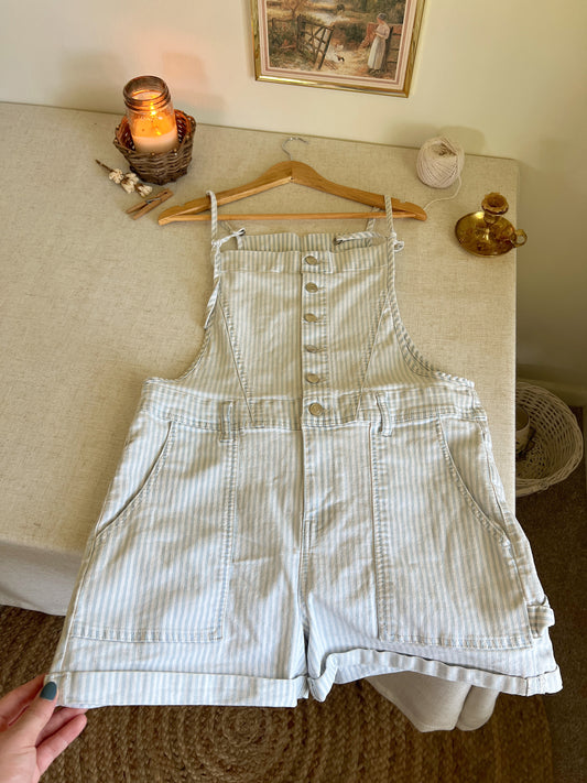 Adorable Denim Romper (L)