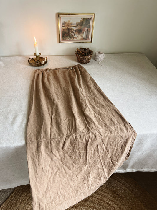 Vintage Linen Skirt (M)
