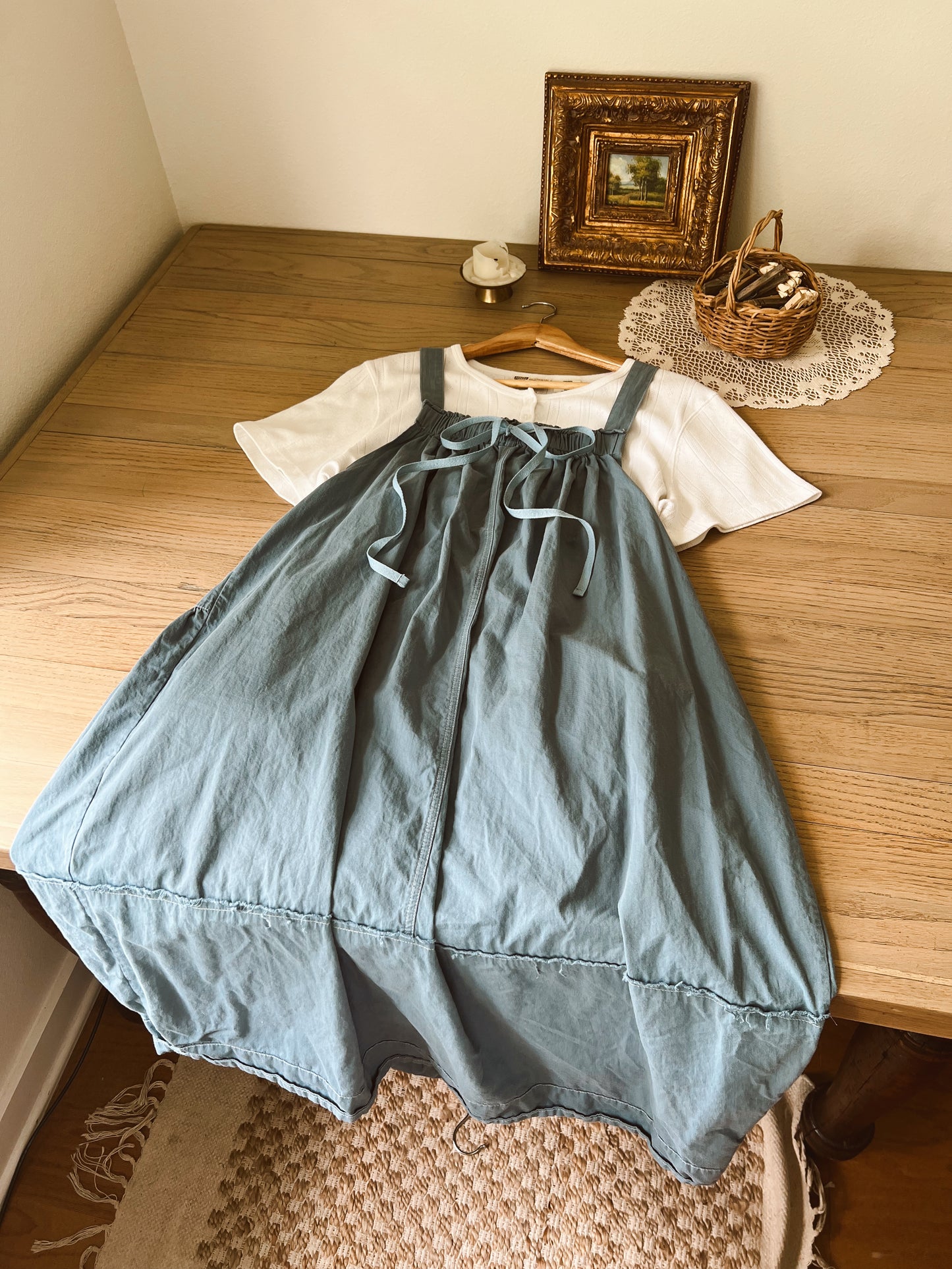 Adorable Dusty Blue Dress (L)