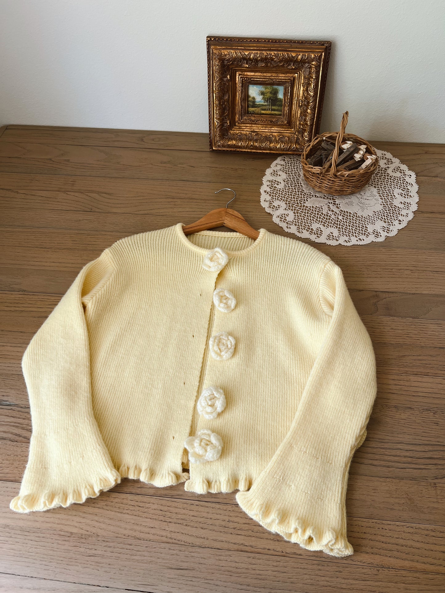 Butter Yellow Cardigan (XL)