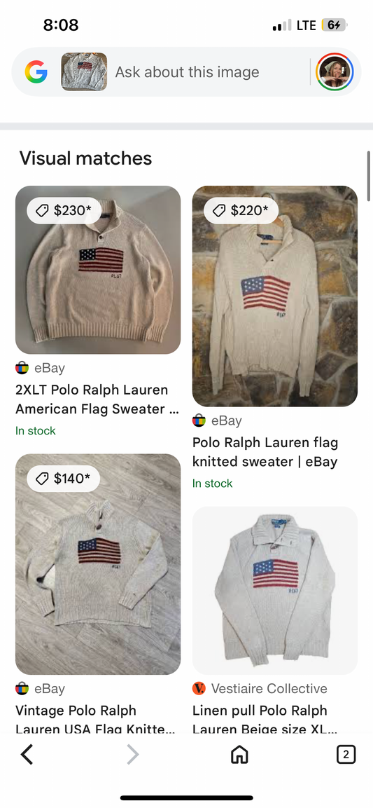 Iconic Polo Ralph Lauren Sweater (2X)