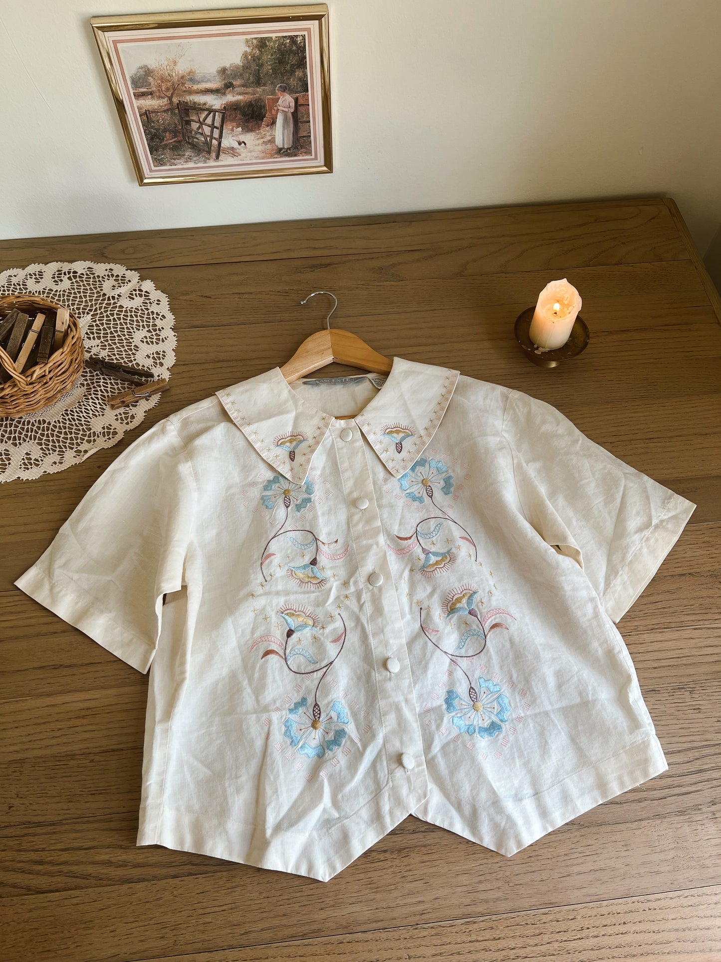 Gorgeous Collared Blouse (S)