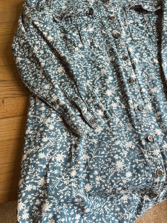 Floral Denim Dress (3XL)