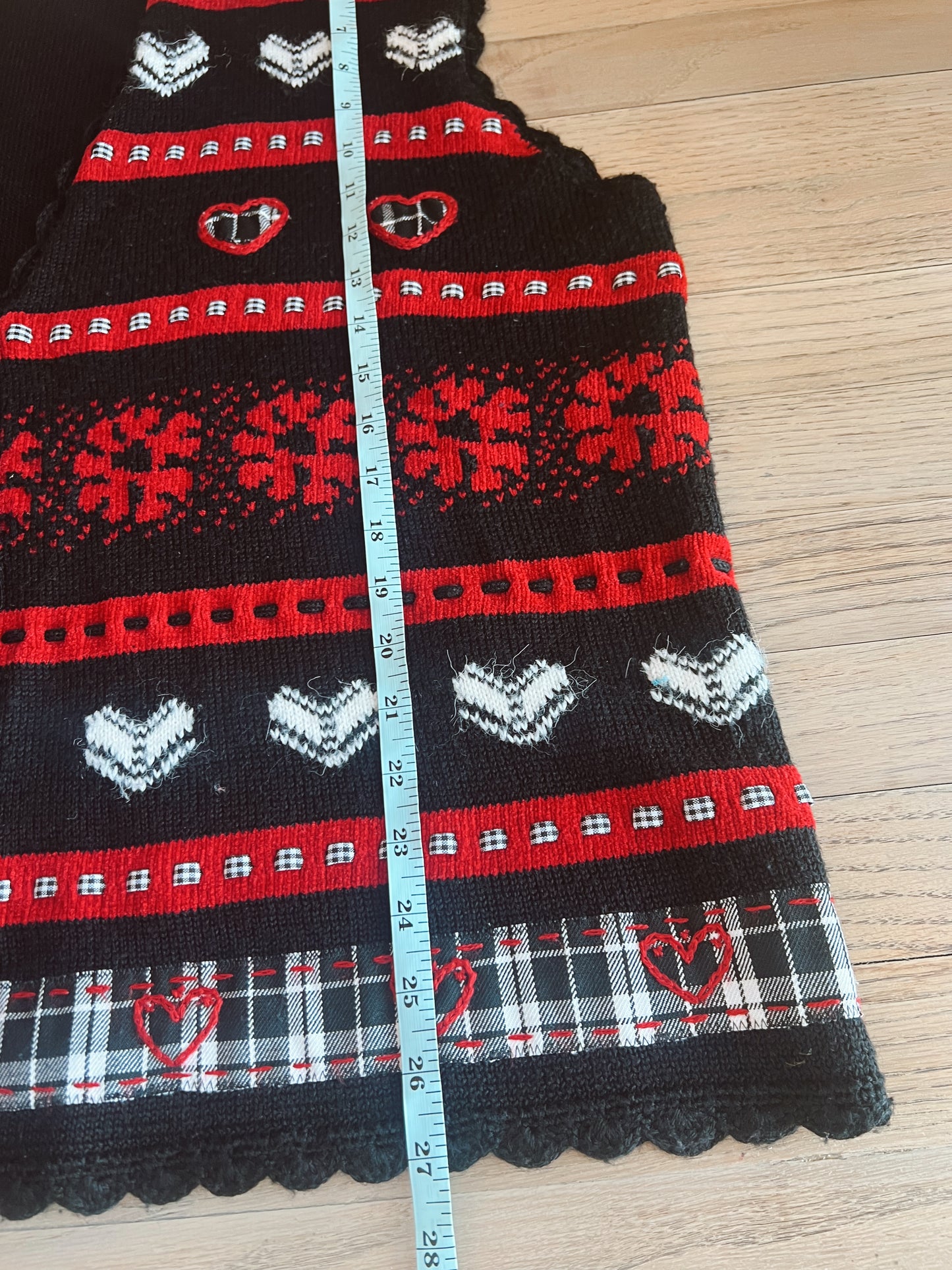 Vintage Valentine Sweater Vest (2X)