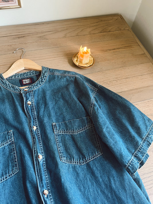 Vintage Denim Button Up (XL)