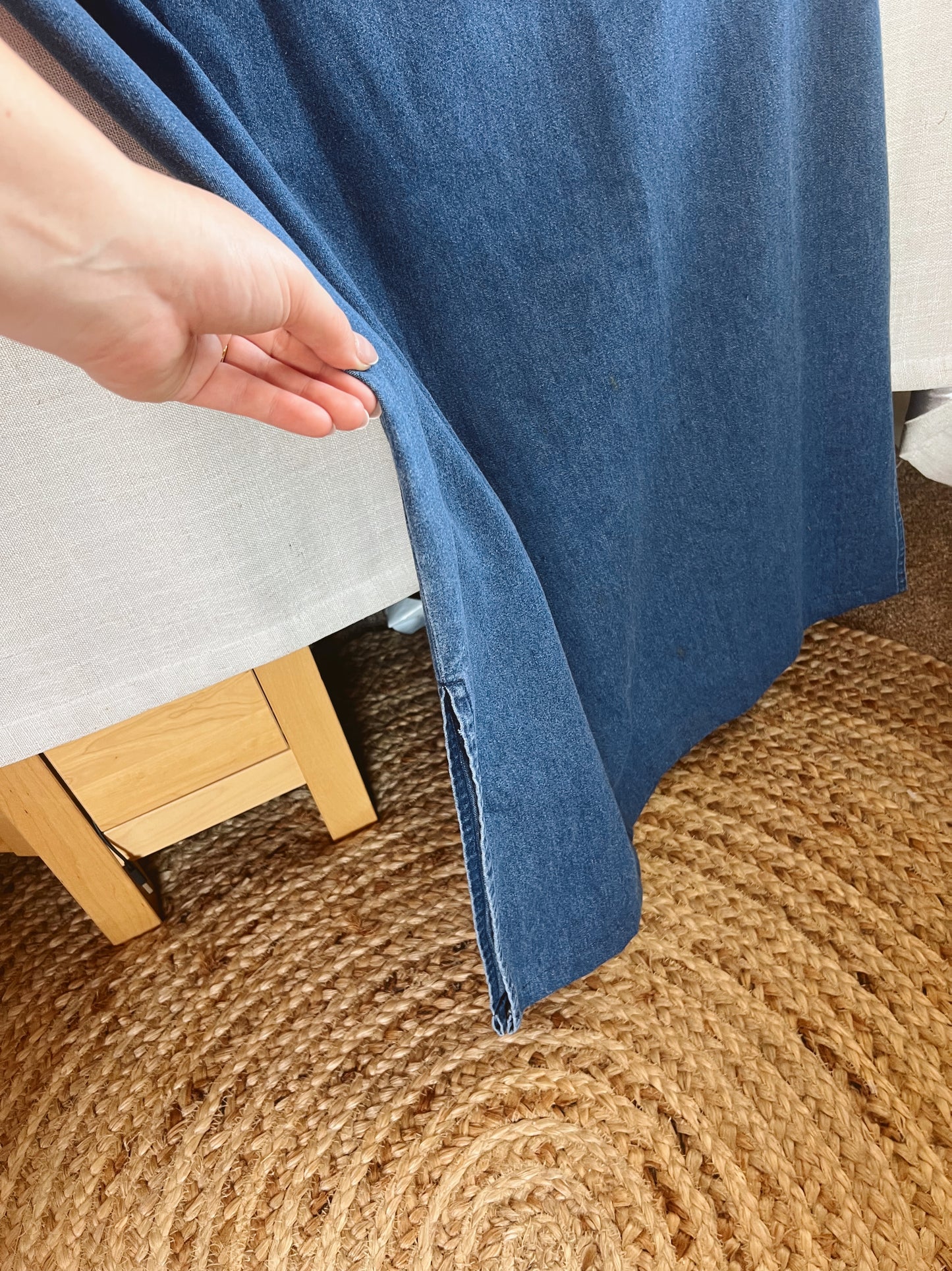 Vtg Denim Dress (XL)