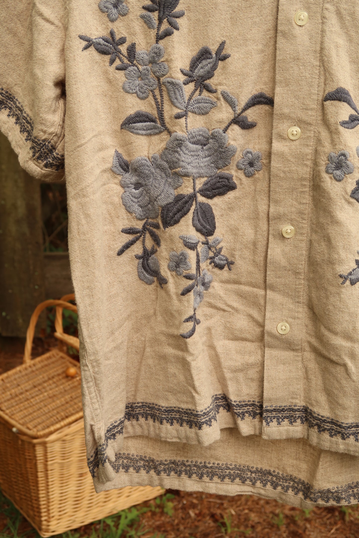 Linen Blend Blouse (XS/S)