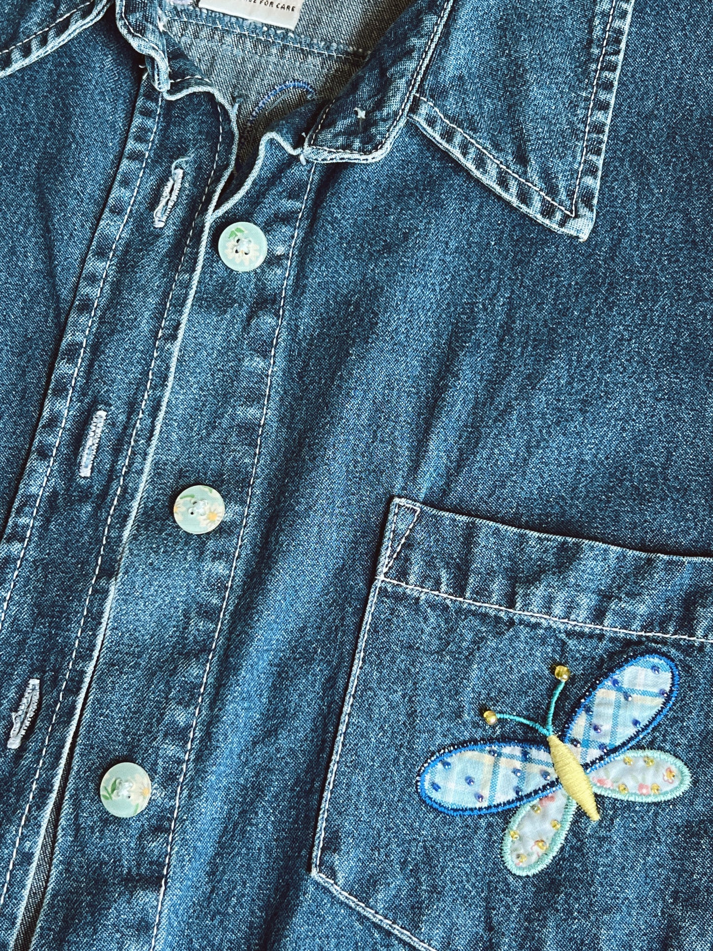 Vintage Denim Button Up(L)