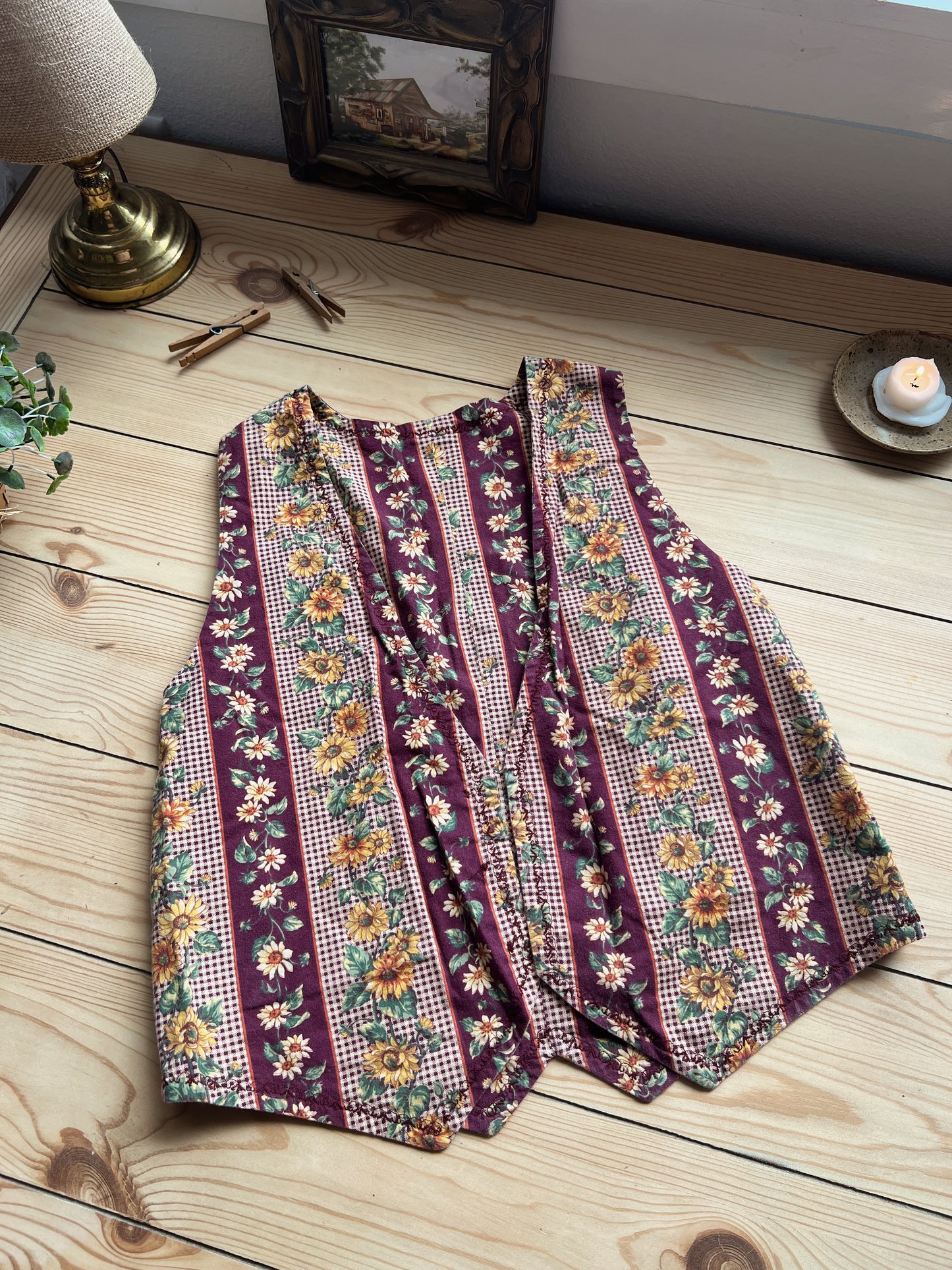Reversible Sunflower Vest (S/M)