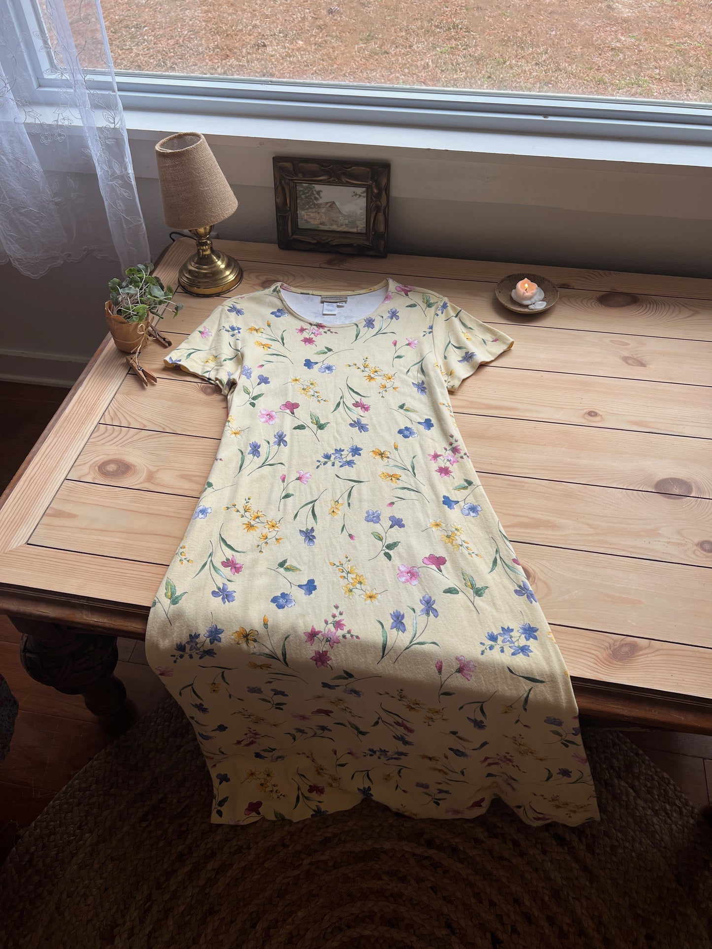 Vintage Floral Dress (M)