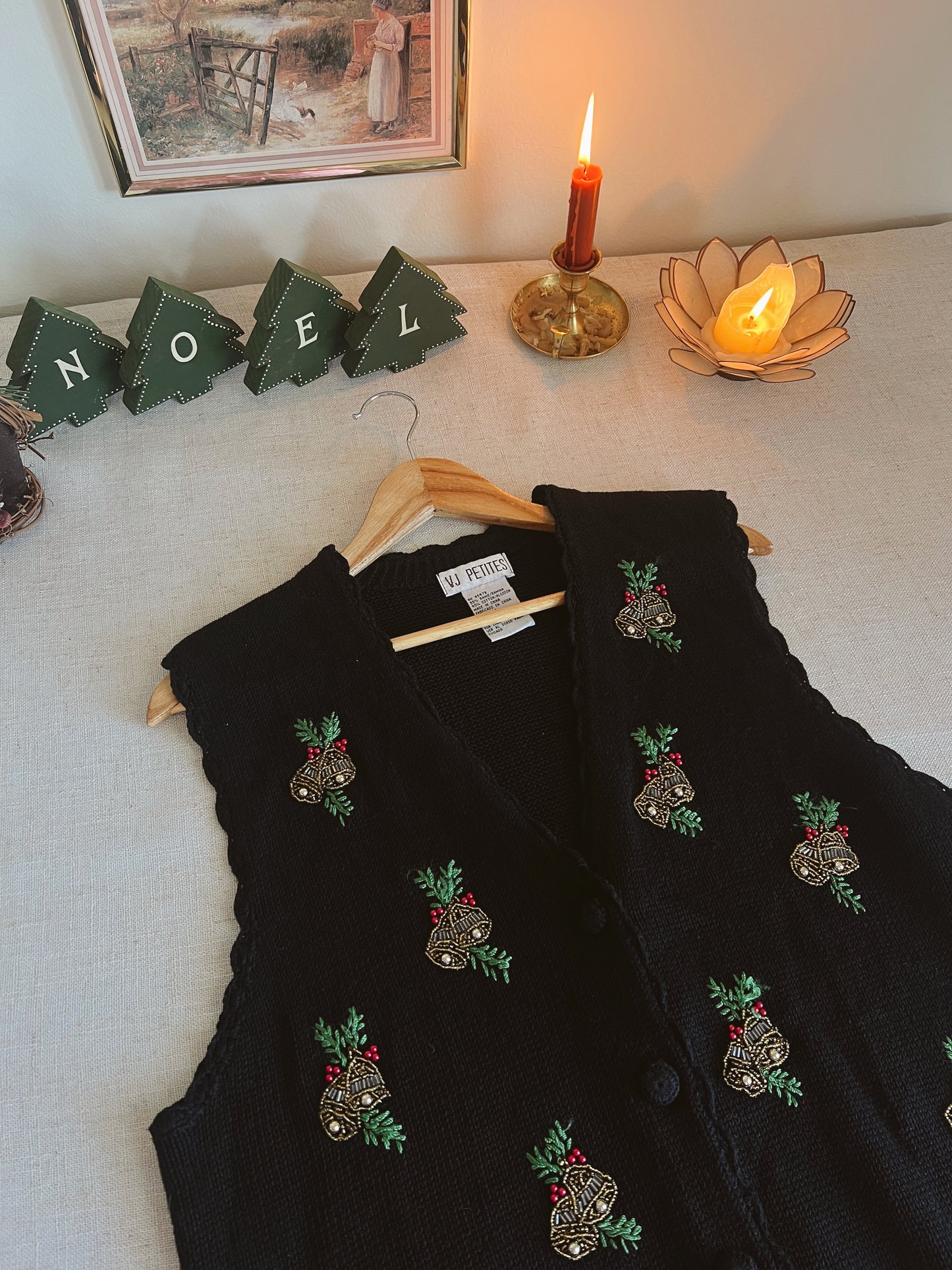Vtg Christmas Vest (L)