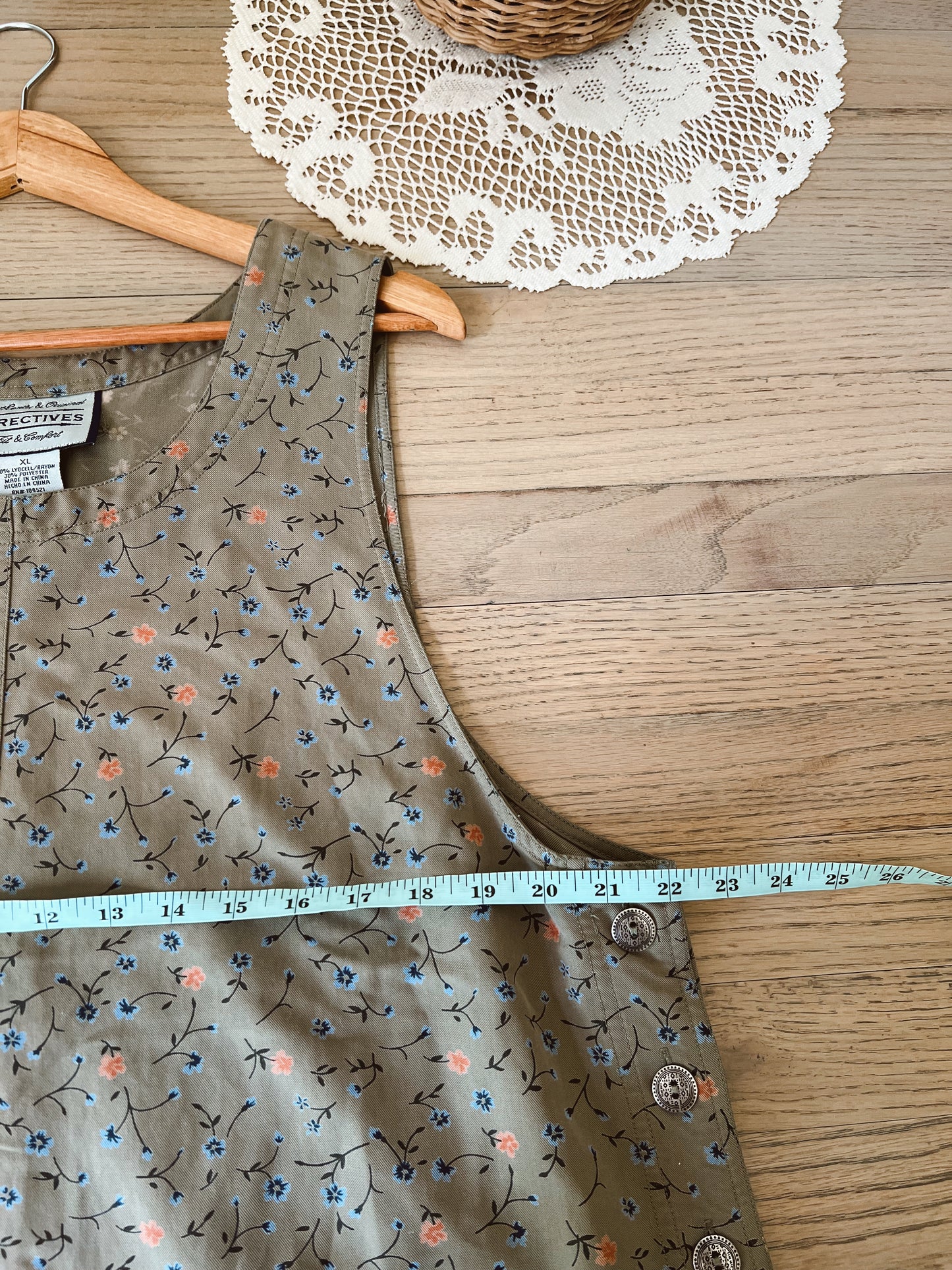 Vintage Floral Dress (XL)
