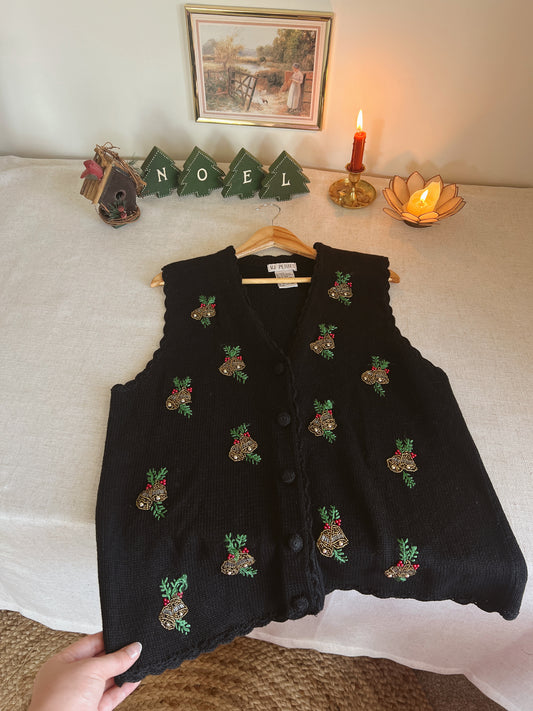 Vtg Christmas Vest (L)