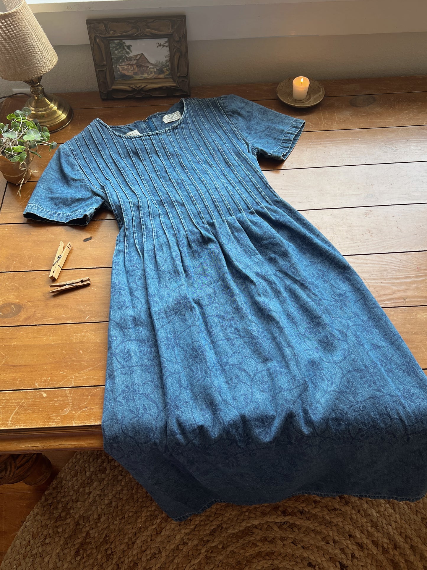 Vtg Denim Dress (8)