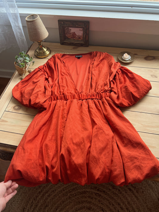 Puff Sleeve Mini Dress (12)