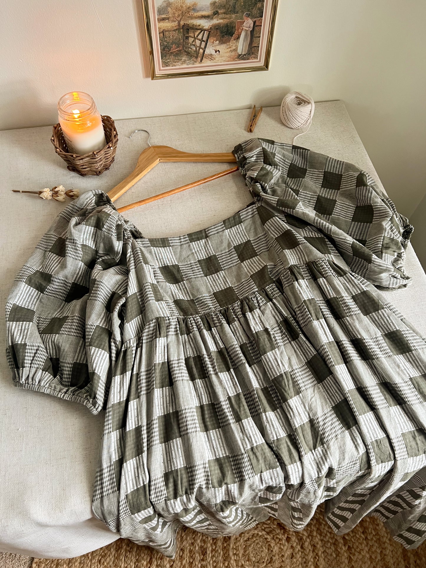 Gorgeous Cotton Puff Sleeve Maxi (XL)