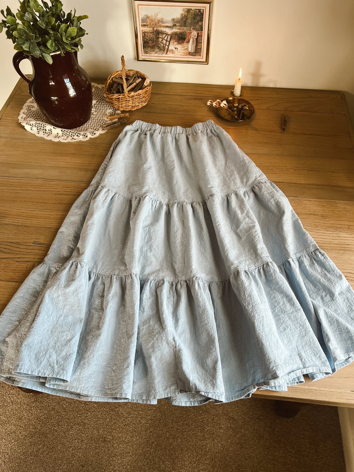 Dusty Blue Skirt (S/M)