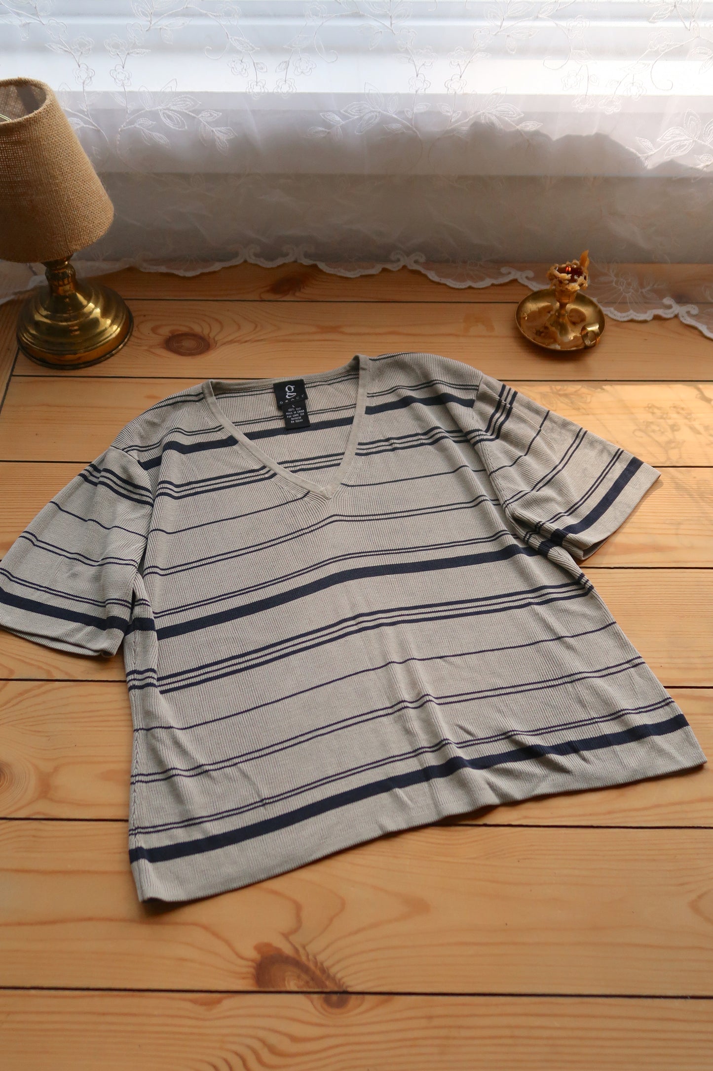 100% Silk Blouse (L)