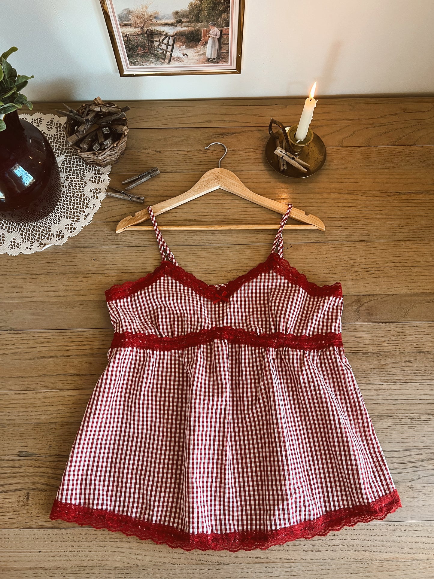 Gingham Tank (L)