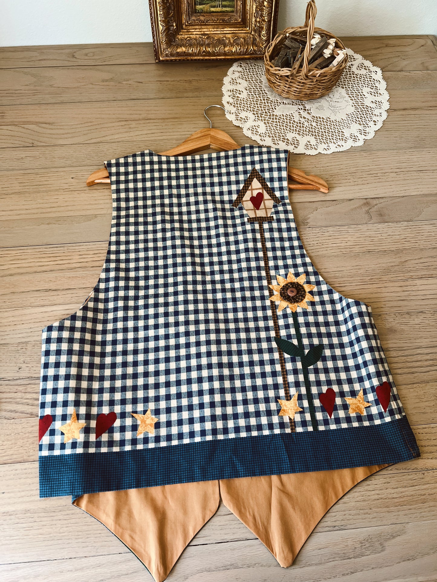 Vintage Sunflower Vest (L)