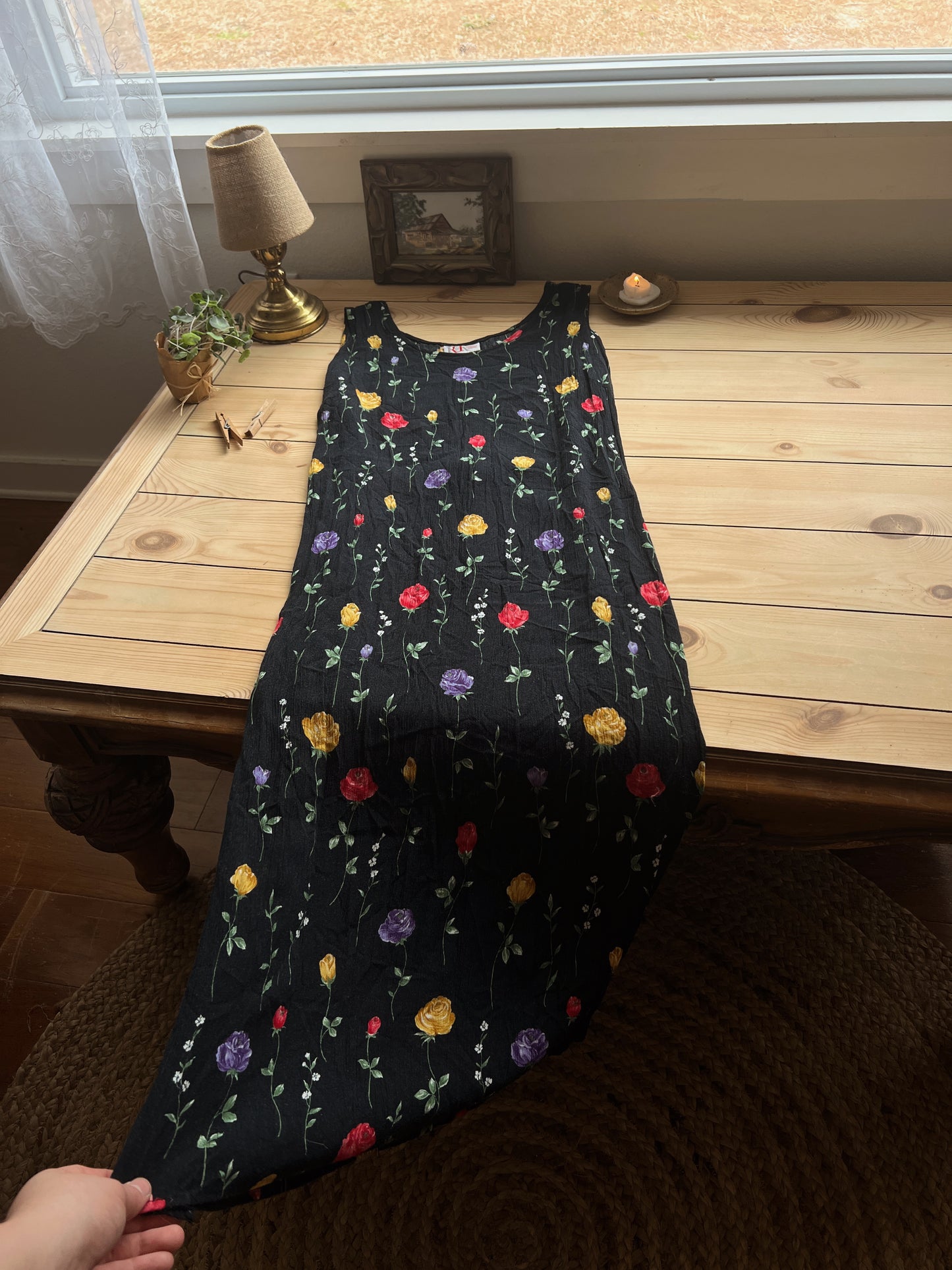 Vintage Floral Dress (XL/XXL)