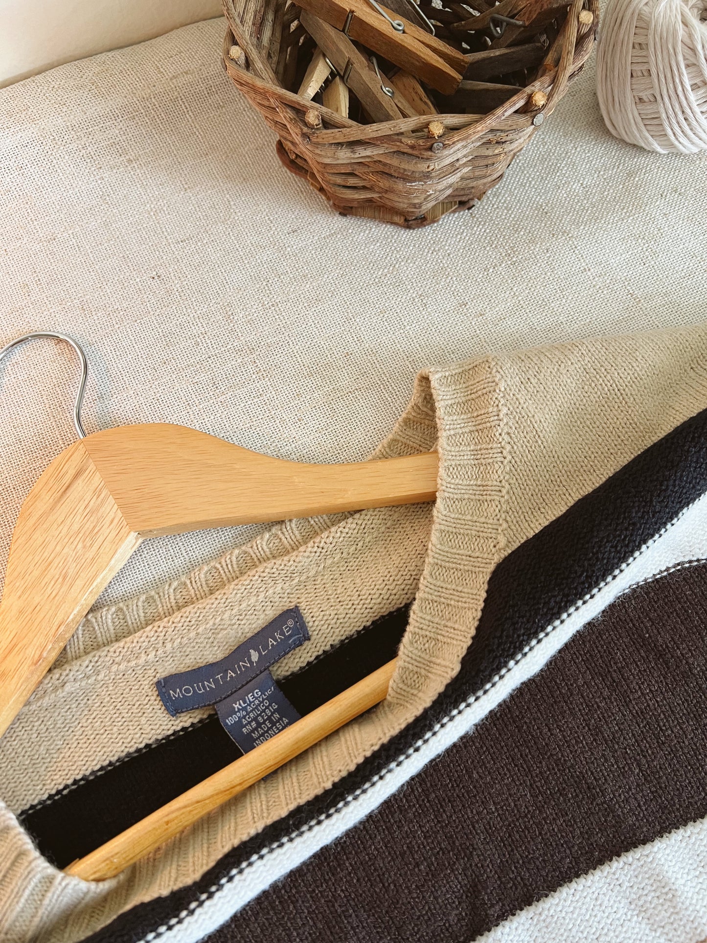 Vintage Striped Sweater (XL)