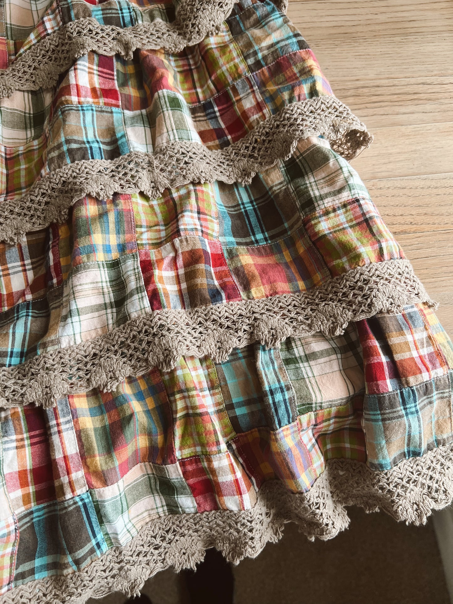 Cotton Patchwork Skirt (30”W)
