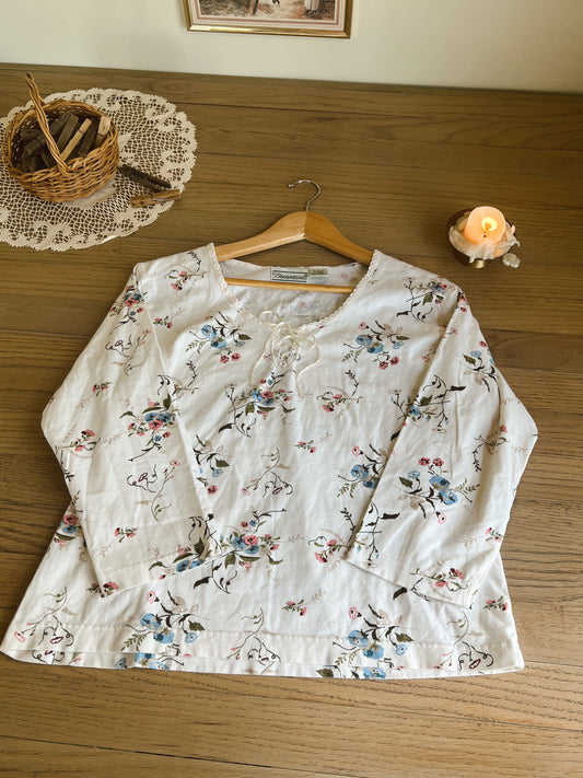 Vintage Floral Blouse (L)
