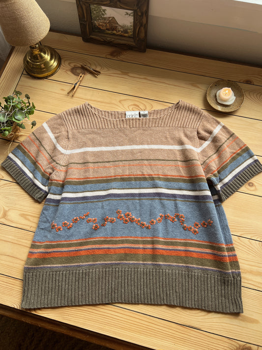 Floral Knit Blouse 🧶 (XL)